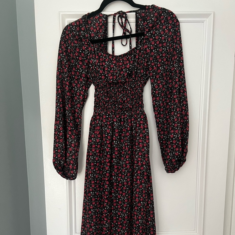 Red Floral Dress